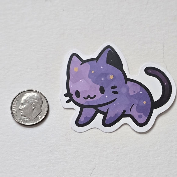 10/$10 Purple Cat Sticker - Picture 2 of 2